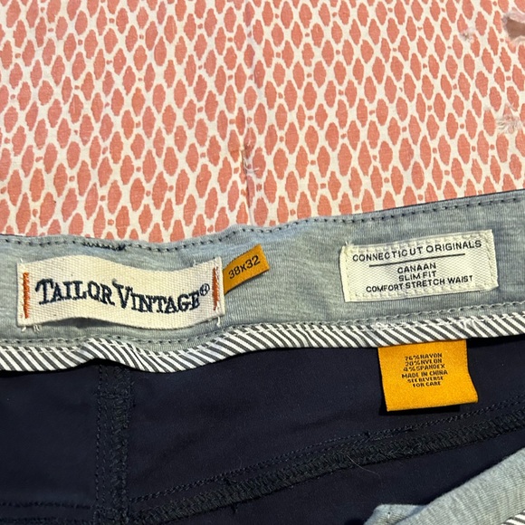 Tailor Vintage Navy Blue Tech Pants - Picture 7 of 8